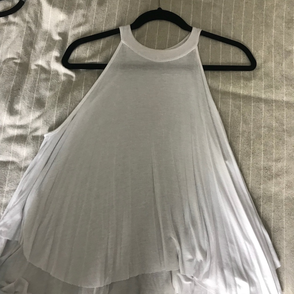 White flowy tank